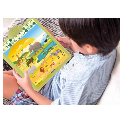 Anglicko-francúzsky hovoriaci plagát Savana