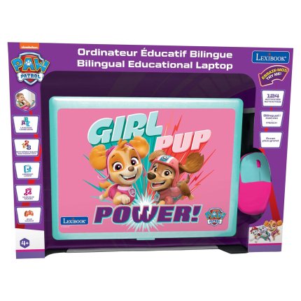 Frans-Engels roze educatieve notebook PAW Patrol