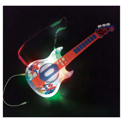 Elektrische gitaar met bril en microfoon Spider-Man