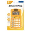 8-Digit Solar Pocket Calculator Yellow