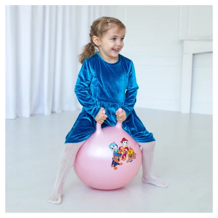 Nafukovací skákací míč 45 cm růžový - Tlapková patrola