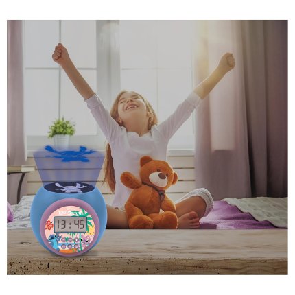 Budilica s projektorom Disney Stitch