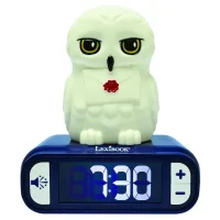 Budík s nočným 3D svetlom Sova Hedviga - Harry Potter