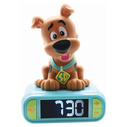 Alarm Clock with Scooby-Doo 3D Night Light