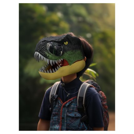 Dinosauriermaske mit Sound- und Lichteffekten