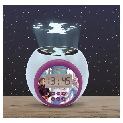 Budík s projektorom - Ľadové kráľovstvo