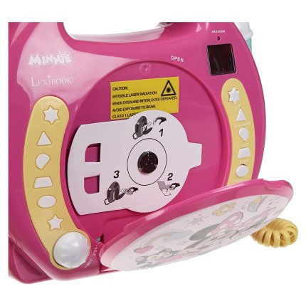 CD player portabil cu 2 microfoane Minnie Mouse
