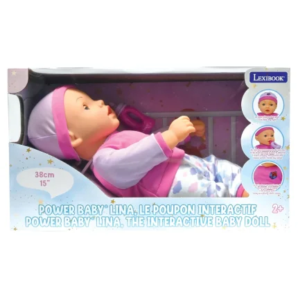 Interaktívna bábika Power Baby LINA 38 cm