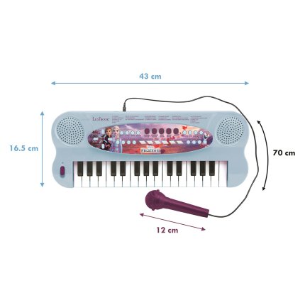 Elektronisches Keyboard mit Mikrofon Die Eiskönigin – Völlig unverfroren – 32 Tasten