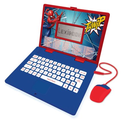 Französisch-Englischer Lern-Laptop Spider-Man