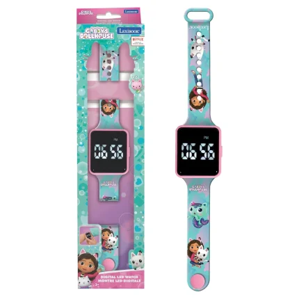 LED hodinky - Gábinin kouzelný domek