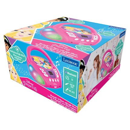 CD Player Bluetooth iluminat Prințesele Disney