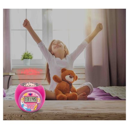 Ceas deșteptător cu proiector Prințesele Disney