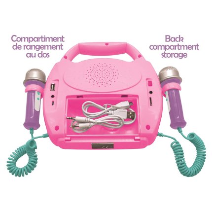 Karaoke Player Digital Luminos cu 2 Microfoane Unicorn