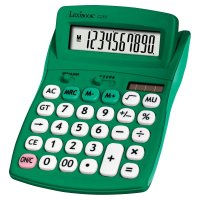10-Digit Calculator with Adjustable Screen Angle Green