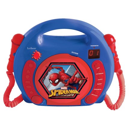 Prijenosni CD player s 2 mikrofona Spider-Man
