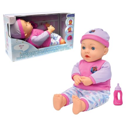 Bambola interattiva Power Baby LINA 38 cm