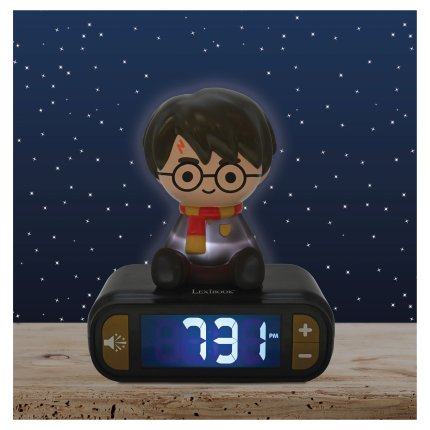 Budík s nočným 3D svetlom Harry Potter