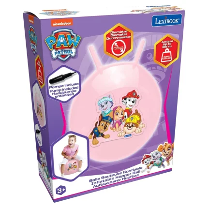 Nafukovací skákací míč 45 cm růžový - Tlapková patrola