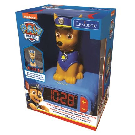 Alarm Clock with 3D Night Light Chase - PAW Patrol