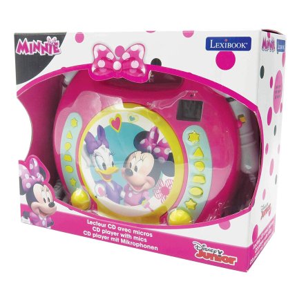 CD player portabil cu 2 microfoane Minnie Mouse