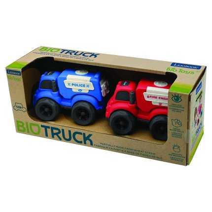 Politie- en brandweerauto van Bio Toys 10 cm