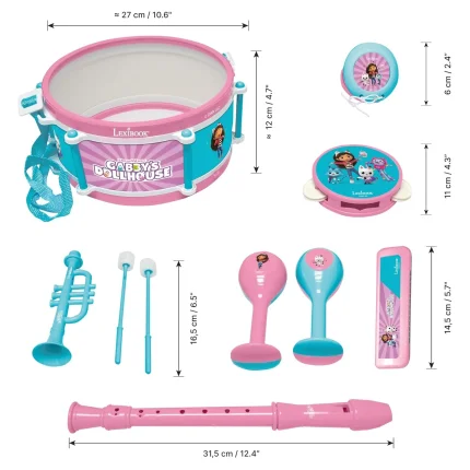 Hudební sada 7 ks - Gábinin kouzelný domek