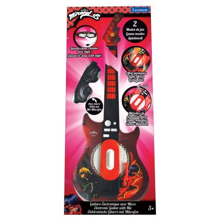 Elektronische Gitarre mit Brille und Mikrofon - Miraculous: Ladybug und Cat Noir