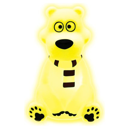 3D oblikovana nočna lučka Polarni medved 13 cm