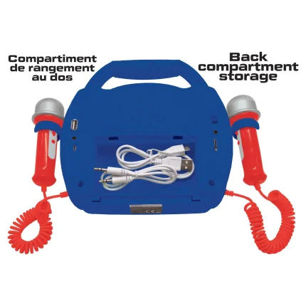 Svítící digitální karaoke přehrávač se 2 mikrofony - Spider-Man