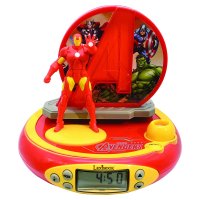 3D budík s projektorem Iron Man - Avengers