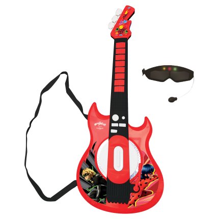 Elektronische Gitarre mit Brille und Mikrofon - Miraculous: Ladybug und Cat Noir