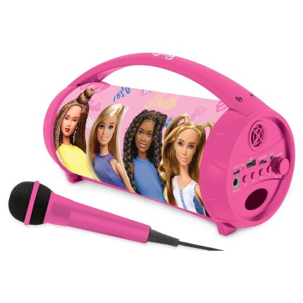 Altoparlante con microfono Boombox Barbie