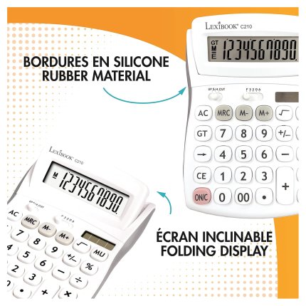 10-Digit Calculator with Adjustable Screen Angle