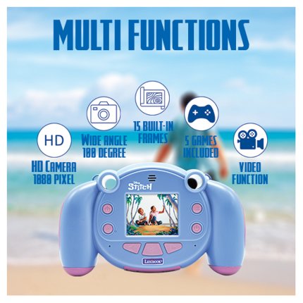 Cameră Digitală HD 2-în1 cu Card SD Disney Stitch