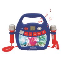 Karaoke reproductor digital luminoso con 2 micrófonos - Spider-Man