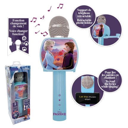 Micrófono de karaoke Star con altavoz - Frozen, el Reino del Hielo