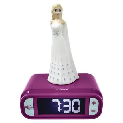 Budilica s noćnim 3D svjetlom Snježno kraljevstvo Elsa