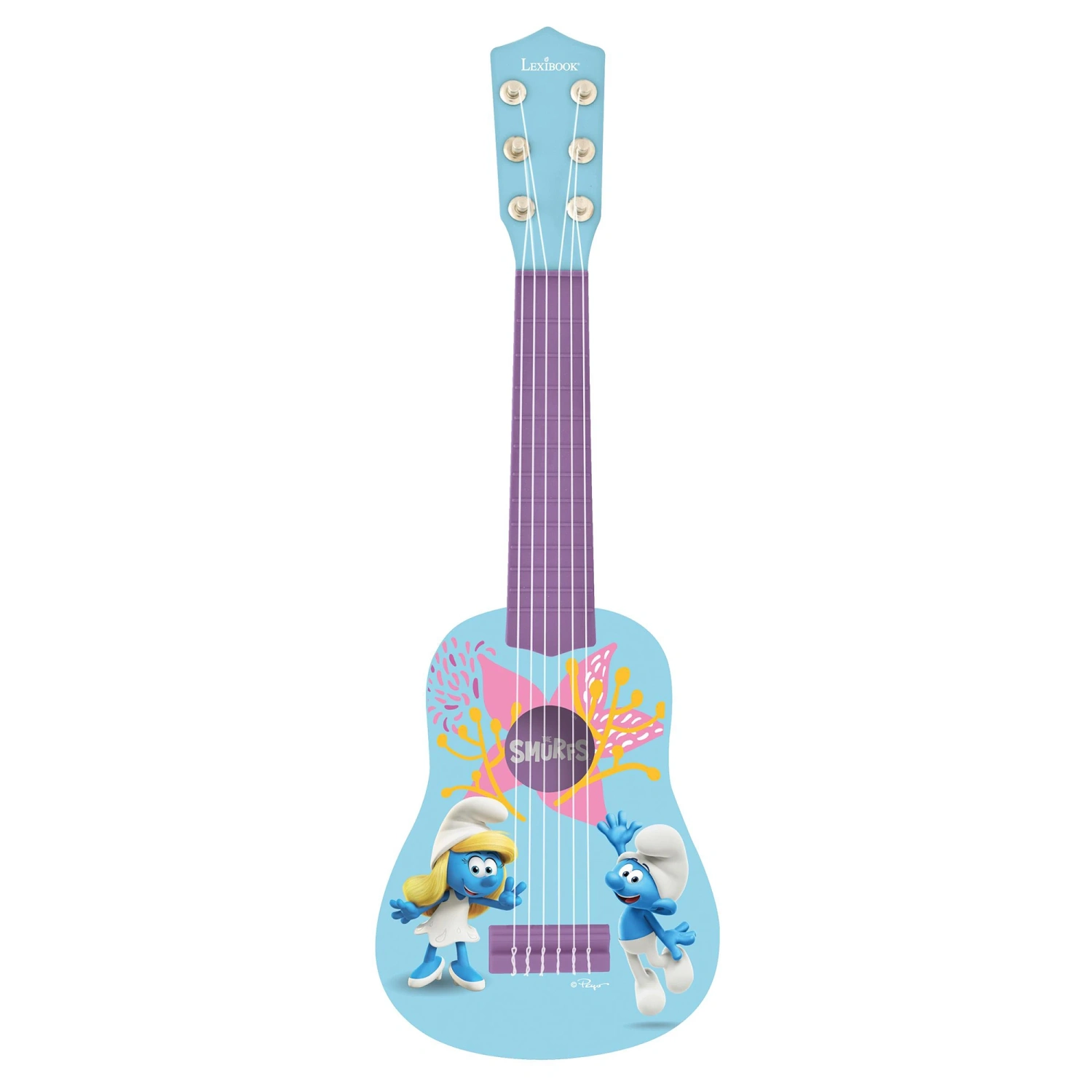 Lexibook Moja prvá gitara 21" - Šmolkovia