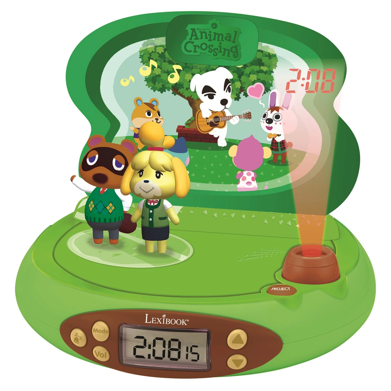 Lexibook 3D budík s projektorom - Animal Crossing