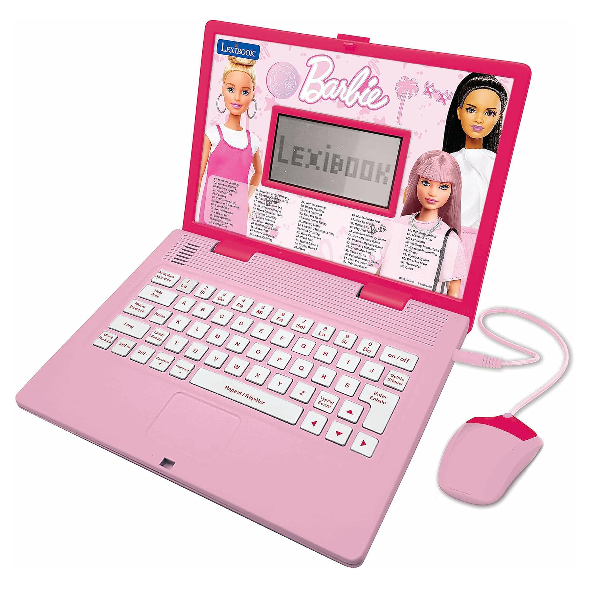 Lexibook Francúzsko-anglický vzdelávací notebook Barbie