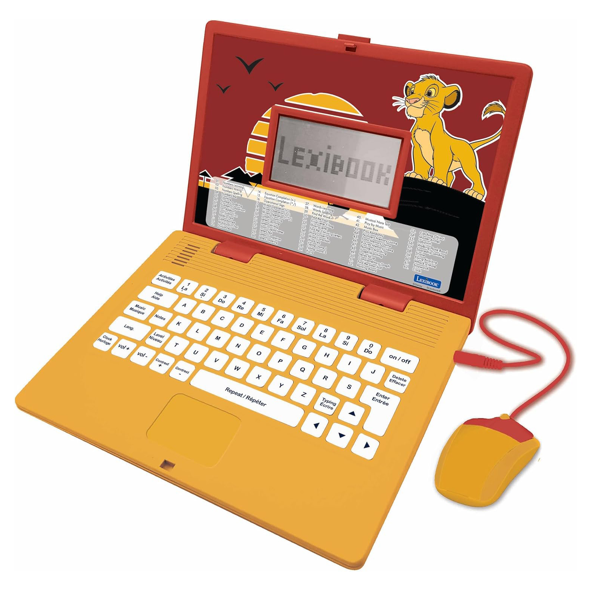 Lexibook Francúzsko-anglický vzdelávací notebook - Leví kráľ