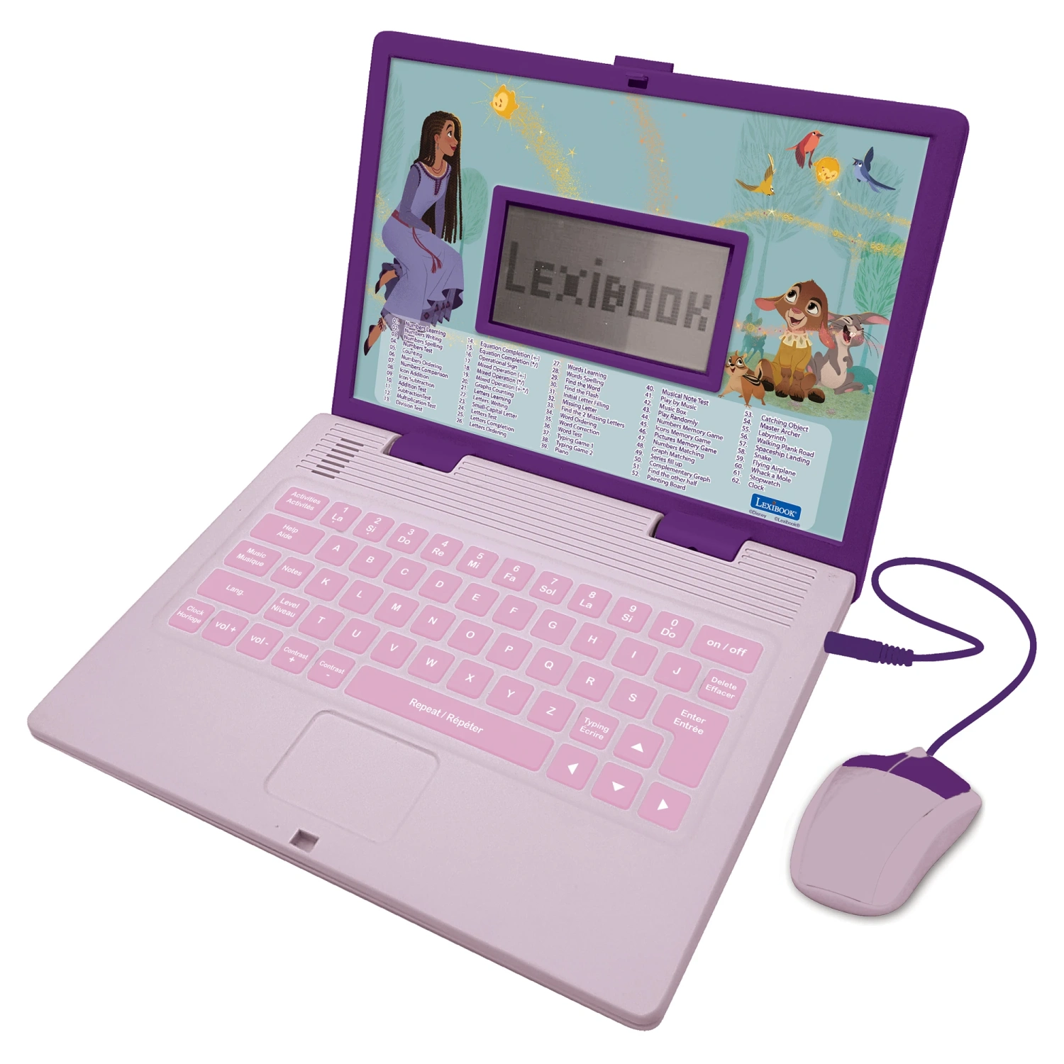 Lexibook Francúzsko-anglický vzdelávací notebook - Disney Prianie