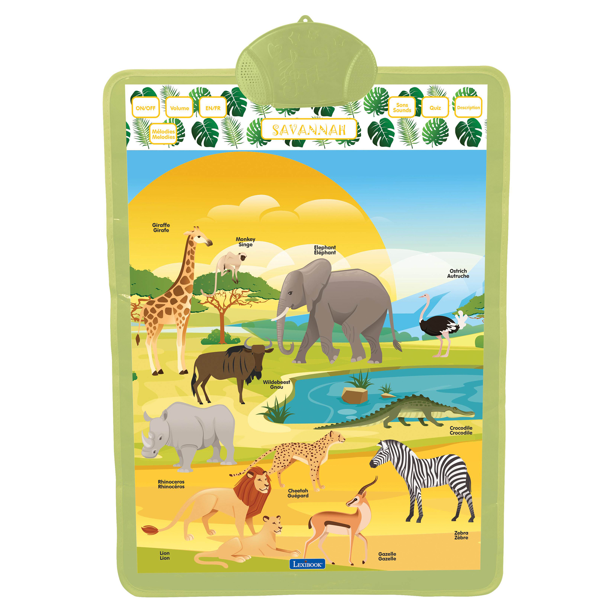 Lexibook Anglicko-francúzsky hovoriaci plagát Savana