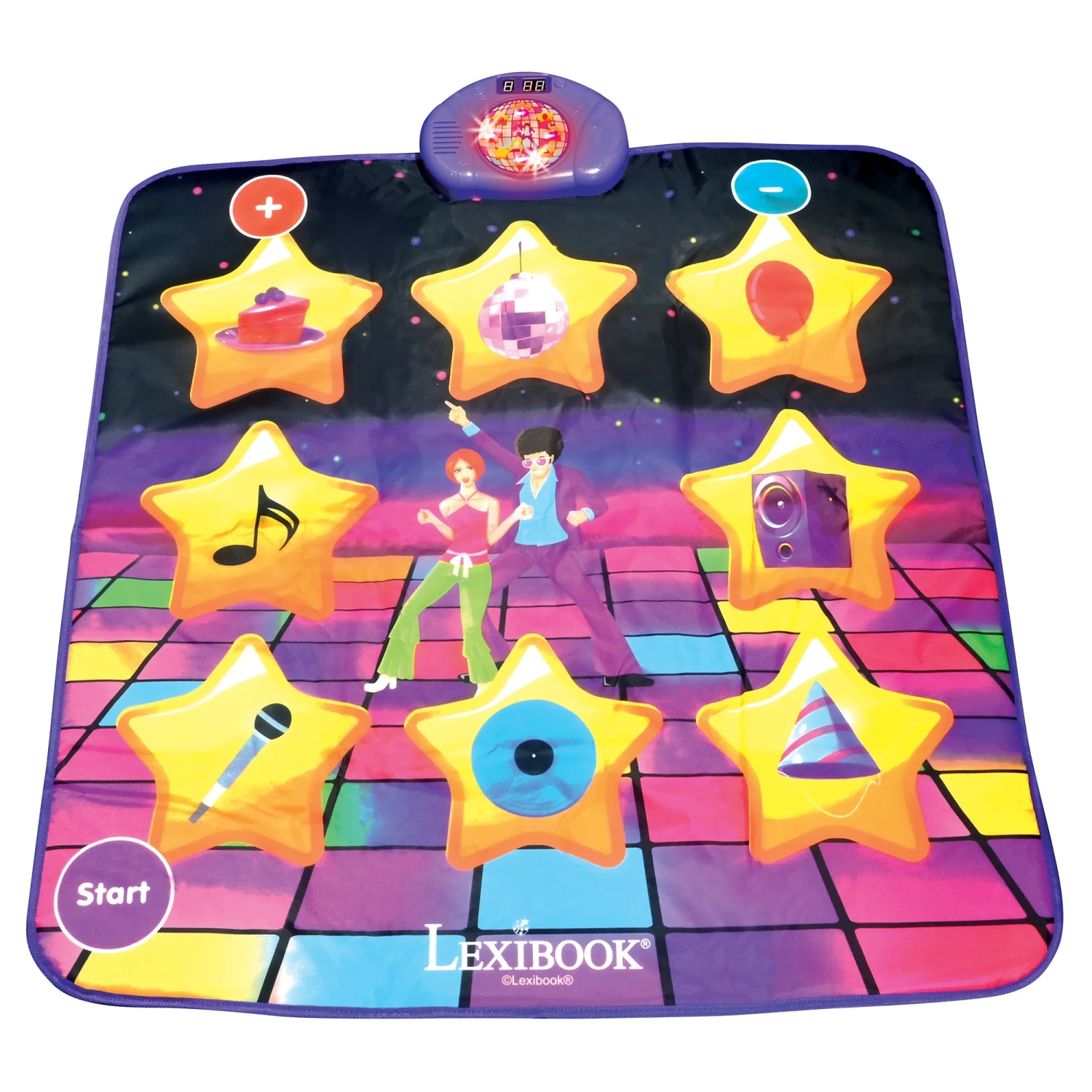 Lexibook Elektronická svietiaca tanečná podložka s Bluetooth