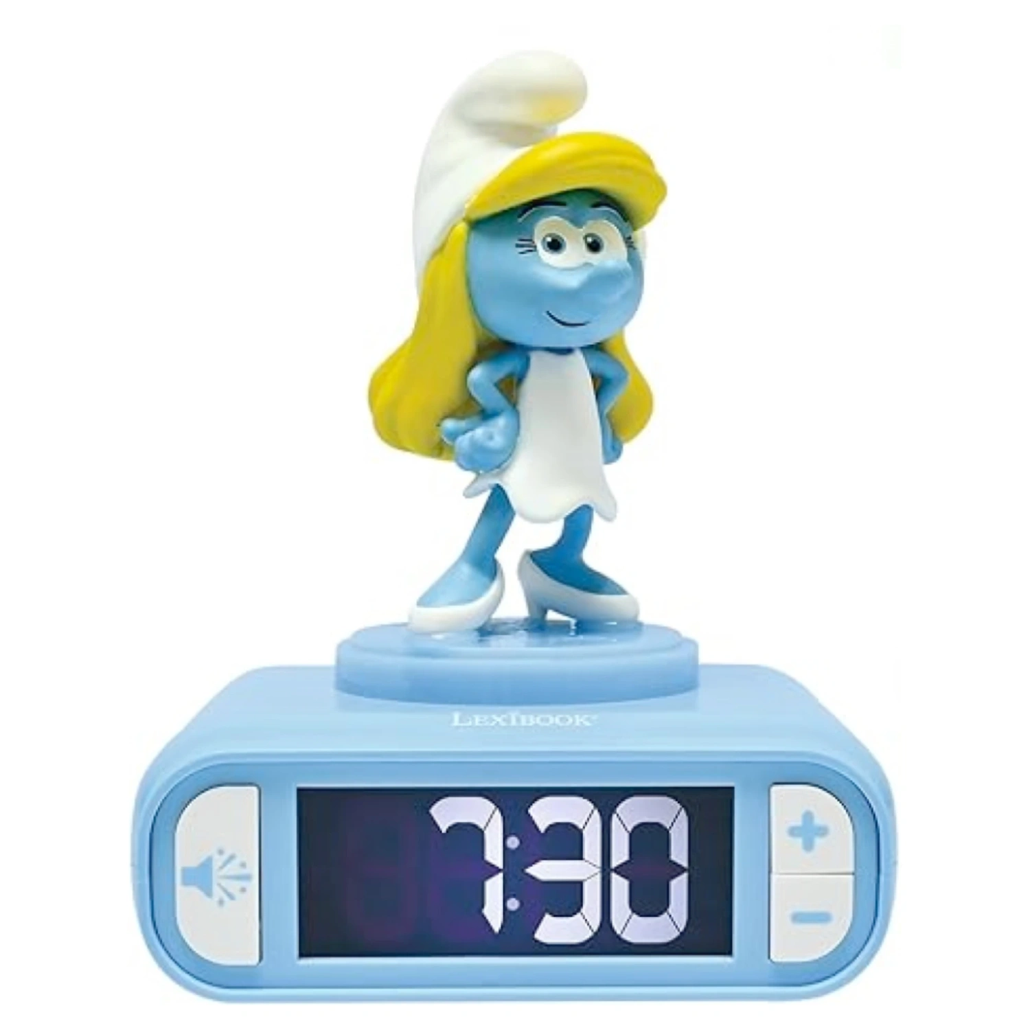 Lexibook Budík s nočným 3D svetlom Šmolienka - Šmolkovia