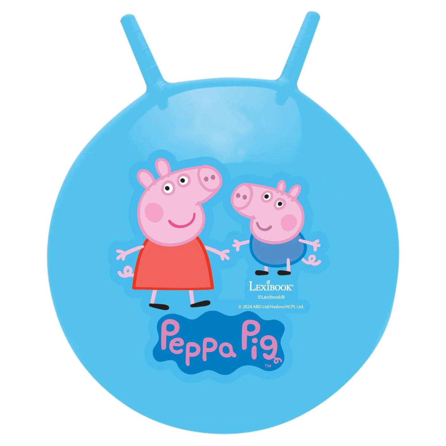 Lexibook Nafukovacia skákacia lopta 45 cm modrá - Prasiatko Peppa