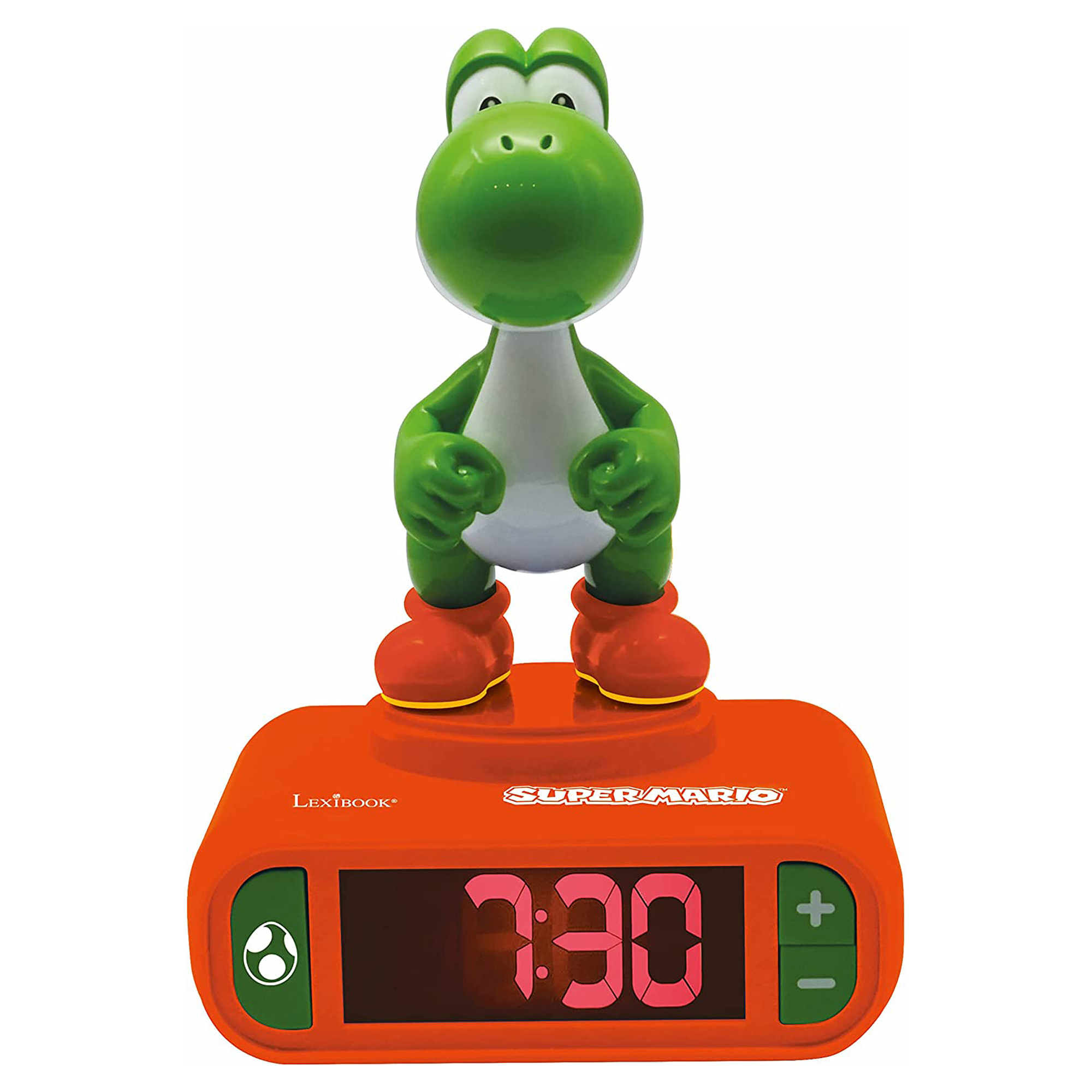 Lexibook Budík s 3D figúrkou Yoshi - Super Mario