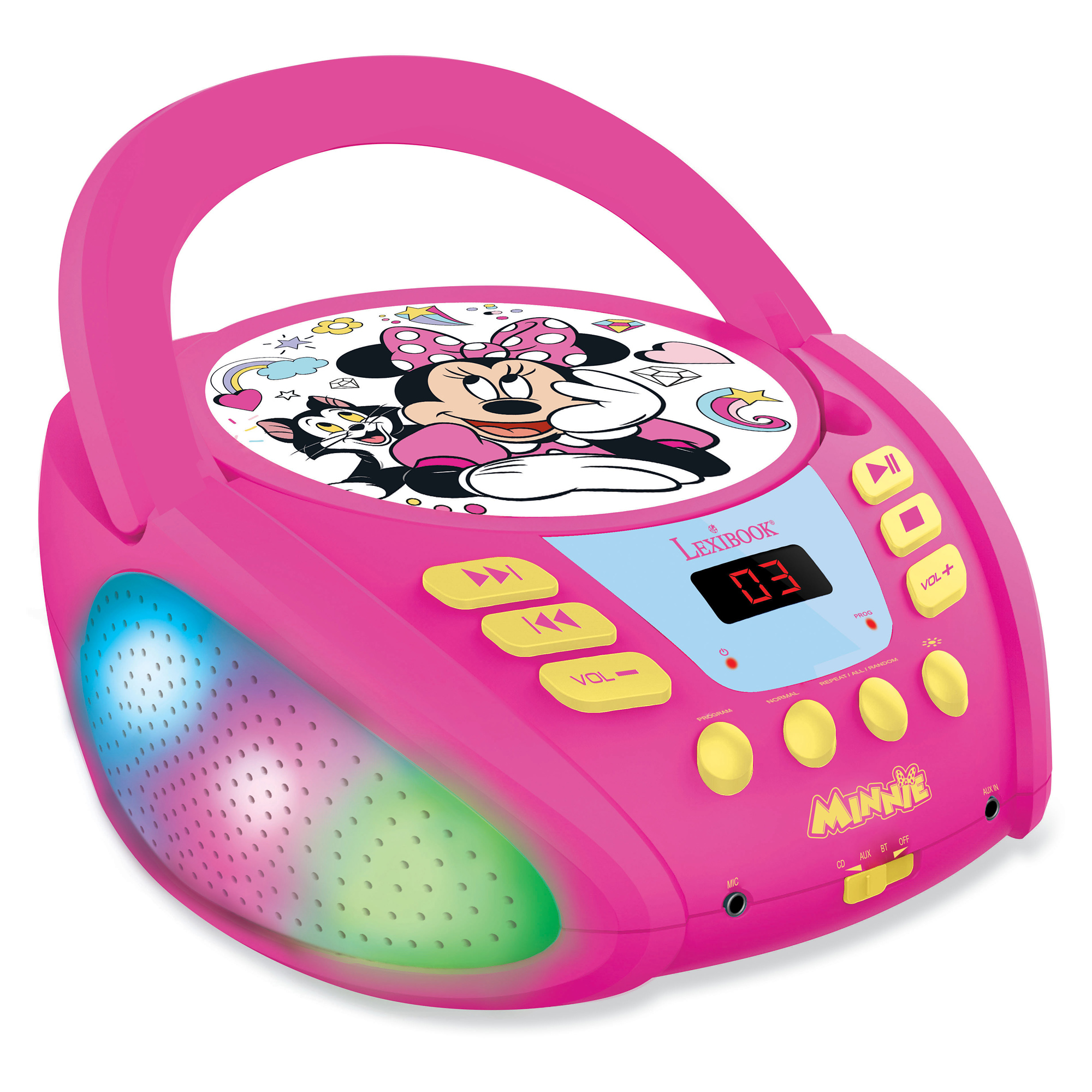 Lexibook Svietiaci Bluetooth CD prehrávač - Myška Minnie