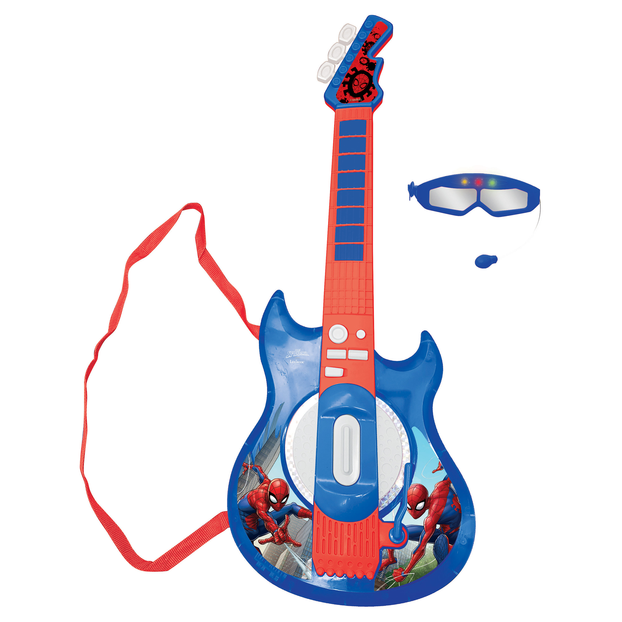 Lexibook Elektronická gitara s okuliarmi a mikrofónom - Spider-Man